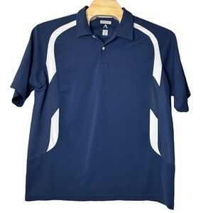 Antiqua men’s polo shirt top size XL navy white pullover